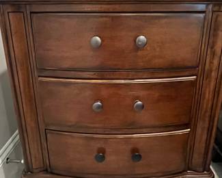 M35 - $100. PAIR of Nightstands. Measures 28" x 17.25" x 28.5". 