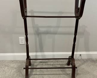 M31 - $35. Wooden Quilt Rack. Measures 28" x 14" x 28.5" tall. 