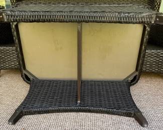 M71 - $300. 6 Piece Patio Set from Sam's Club. Coffee Table. 2 Chairs & Ottomans. 1 couch. (Ottomans also work as seats that slide under the coffee table) Cushions are ok - but not great. Furniture is all solid though! Has been used in a covered screened in porch. 