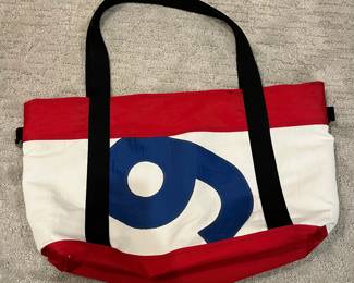 M109 - $85. Ella Vickers Recycled Sailcloth Collection Tote Bag. Measures 21" x 9" x 12" + handles. 