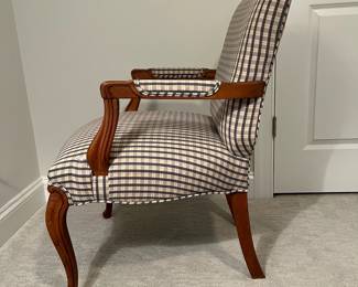 M41 - $50. Single Carved Side Chair. Perfectly useable as it is - I think it was an upholstery project that isn't 100% perfect but the chair is sturdy!