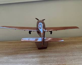 M92 - $40. Cirrus 22 Model Airplane Carving. (Nose has been repaired but you have to really look to see it.) Measures 22" wide x 14.5" deep x 8" tall. 