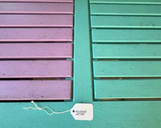 M77 - $75. Teak Potting Bench. Metal hinges do have rust. Has been used / store in a covered screened in porch. Measures 42" wide x 23" deep x 57" tall. Leaf adds 19.5". Does wiggle a bit and could use some tightening up. 