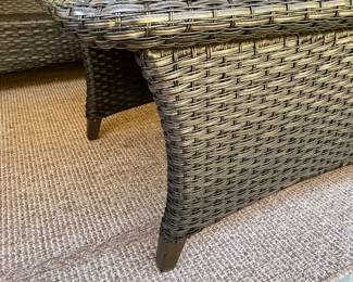 M71 - $300. 6 Piece Patio Set from Sam's Club. Coffee Table. 2 Chairs & Ottomans. 1 couch. (Ottomans also work as seats that slide under the coffee table) Cushions are ok - but not great. Furniture is all solid though! Has been used in a covered screened in porch. 