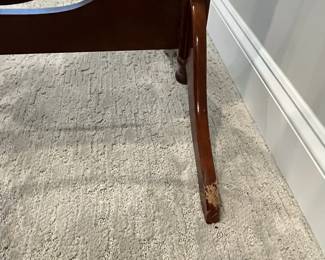 M28 - $40. Adjustable Wooden Floor Mirror. Measures 25" wide x 21" deep x 59.5" tall. 