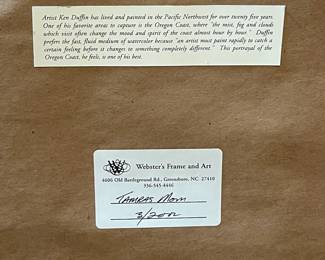 M59 - $40. Ken Duffin Print. Measures 33.5" x 28". 