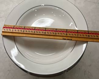 M93 - $150. "Classic Platinum" China.  Service for 16 of most pieces. Some minor wear on the trim. 