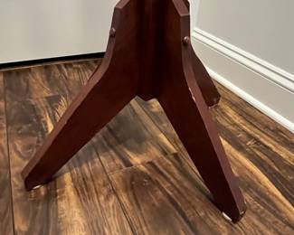 M64 - $50. Wooden Coat Tree. Base is 23" x 65" tall. 