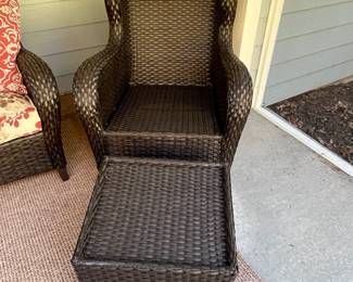 M71 - $300. 6 Piece Patio Set from Sam's Club. Coffee Table. 2 Chairs & Ottomans. 1 couch. (Ottomans also work as seats that slide under the coffee table) Cushions are ok - but not great. Furniture is all solid though! Has been used in a covered screened in porch. 