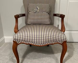 M41 - $50. Single Carved Side Chair. Perfectly useable as it is - I think it was an upholstery project that isn't 100% perfect but the chair is sturdy!