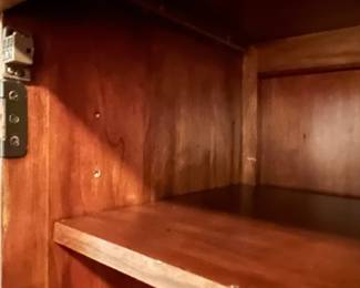 M104 - $100. Entertainment Center by Universal Furniture. Measures 59" wide x 23" deep x 69" tall. Located right inside the front door - PLEASE have help to move this. 