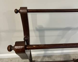 M31 - $35. Wooden Quilt Rack. Measures 28" x 14" x 28.5" tall. 