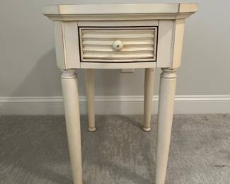 M45 - $40. Single Nightstand with Drawer. Measures 19" wide x 25" deep x 27" tall. 