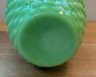 M65 - $20. Jadeite Reproduction Vase. Measures 5 x 8" tall.