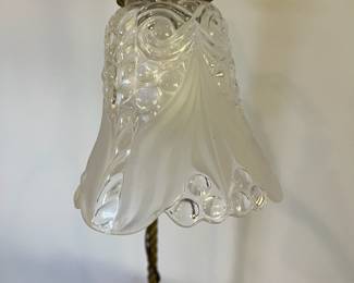 M17 - $75. Art Nouveau Style Table Lamp. Measures 28" tall. 