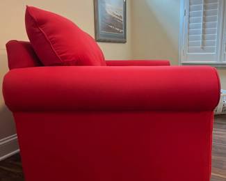 M9 - $400. Craftmaster Oversized Chair. Measures 48" wide x 37" deep x 36" tall. Upholstery is clean and in very good condition - color is bright. No fading noted. 