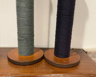 M125 - $25 PAIR Spool Candle Sticks. 