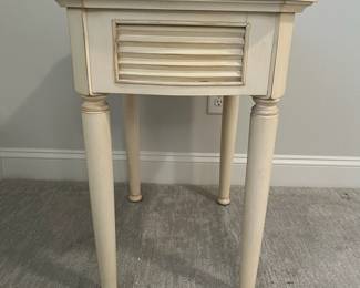 M45 - $40. Single Nightstand with Drawer. Measures 19" wide x 25" deep x 27" tall. 