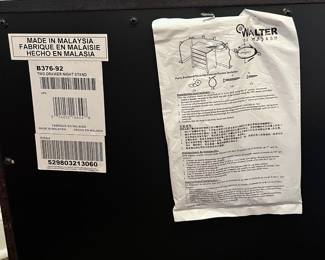 M54 - $45. Single Nightstand with 2 drawers. Sturdy and in good condition! Measures 21.5" wide x 15.75" deep x 24" tall. 