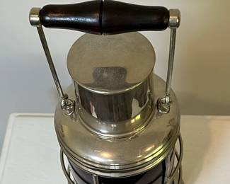 M15 - $100. AM2001 Lantern Decanter with Cup. No 1231F. Red Globe. 