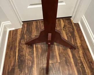 M64 - $50. Wooden Coat Tree. Base is 23" x 65" tall. 