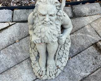 M75 - $25. Garden Sculpture. Resin - NOT concrete but sturdy and won't blow away. Measures 14" tall. Minor surface damage. 