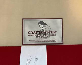 M9 - $400. Craftmaster Oversized Chair. Measures 48" wide x 37" deep x 36" tall. Upholstery is clean and in very good condition - color is bright. No fading noted. 