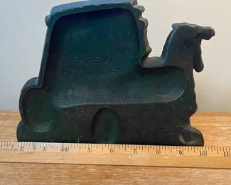 M11 - $35. Cast Iron Stagecoach Door Stop. Measures 9" wide x 6.5" tall. 