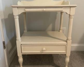 M37 - $140. PAIR of Universal Furniture Nightstands. Measures 24" wide x 18" deep x 30.5" tall. 