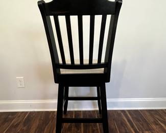 M88 - $160. Set of 4 Counter Height Stools. Measures 19" wide x 25" floor to seat x 42.5" to seat back.  They do "swivel" but its more just to get off not to swing back and forth. 