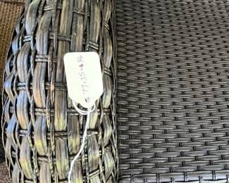 M71 - $300. 6 Piece Patio Set from Sam's Club. Coffee Table. 2 Chairs & Ottomans. 1 couch. (Ottomans also work as seats that slide under the coffee table) Cushions are ok - but not great. Furniture is all solid though! Has been used in a covered screened in porch. 