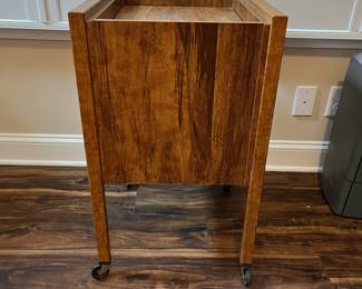 M56 - $20. Rolling File Cart. Measures 16.75" x 19.5" x 29" tall. 