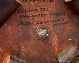 M55 - $30. Wooden Plant Stand / Fern Stand. Measures 12" across x 30" tall. 