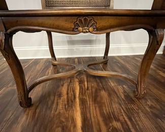 M102 - $125. Single Wingback Armchair. Caning is in good condition - but vintage! Measures 26.5" x 16.5" floor to seat x 50.5" tall. 