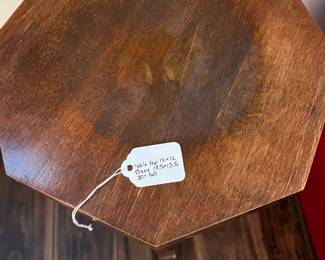 M55 - $30. Wooden Plant Stand / Fern Stand. Measures 12" across x 30" tall. 