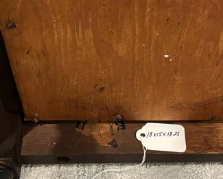 M30 - $20. Needlepoint Stool.  Measures 18" x 15" x 18.25" tall. A little wiggly. 