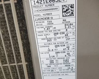 Bryant HVAC mfg. March 2021