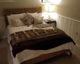 Queen bed (shown dressed)