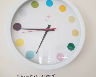Damien Hirst Spot wall clock