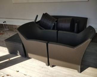 All-weather wicker patio furniture