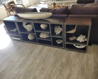 Shelving cubes; decorative accent pieces