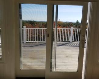 Sliding glass doors