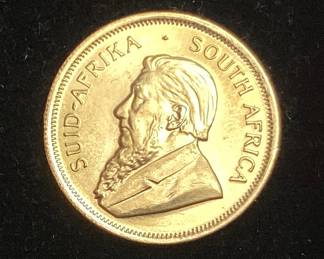 1982 22kt 1/4oz GOLD KRUGERRAND COIN, 8.4