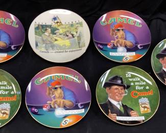 7 RJR JOE CAMEL COLLECTIBLE PLATES