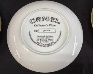 7 RJR JOE CAMEL COLLECTIBLE PLATES