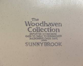 THE WOODHAVEN COLLECTION SUNNYBROOK DISHES SET NO SHIPPING PICKUP ONLY