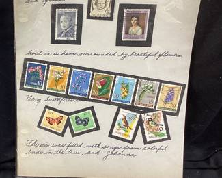 ASSORTED WORLD STAMPS COLLECTION, NEW ZELAND, INDONESIA, POLAND, HONG KONG, VIETNAM, U.S., COMMEMORATIVES, BICENTENNIAL ERA 50 STATES-50 FLAGS, GREECE, NEPAL