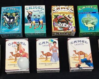 (11) CAMEL ART & PIN UP COLLECTOR CIGARETTE PACKS