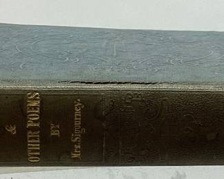 1836 ZINZENDORFF, AND OTHER POEMS BY MRS. L.H. SIGOURNEY
