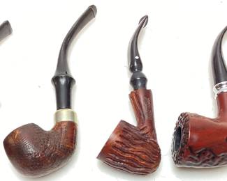 (5) TOBACCO PIPES, DR. GRABOW, MEDICO EBONY, CROWN MONARCH 1000, 2 NEW NO NAME